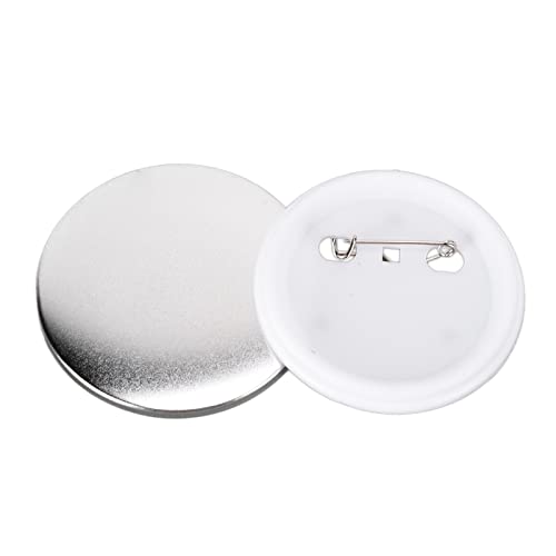 OVAQUIXI DIY Tinplate Badge Back Cover Set Rostproofes Festes Werkzeug für Weihnachten Geburtstagsgeschenke für Handwerksbegeisterte 100pcs (100 Sätze 58-mm-Abzeichen) von OVAQUIXI