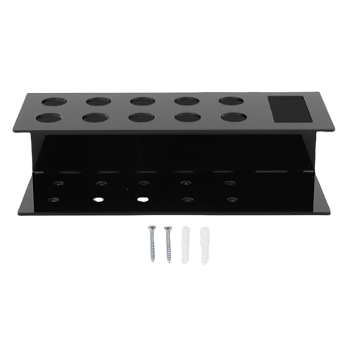 OVAQUIXI Der Haltermarkerhalter, Transparentes Acryl, Hält 10 Stifte und 1 Radiergummi, Organisieren für Schule, Büro, Zuhause, Whiteboard -Markerhalter (BLACK) von OVAQUIXI