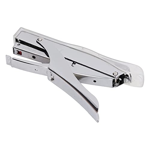 OVAQUIXI Ergonomische Handheld -Metall -Mini Hefterarbeitssparung Bindungswerkzeug für Büros Lagern Kaltgerollstahl (Transparent) von OVAQUIXI