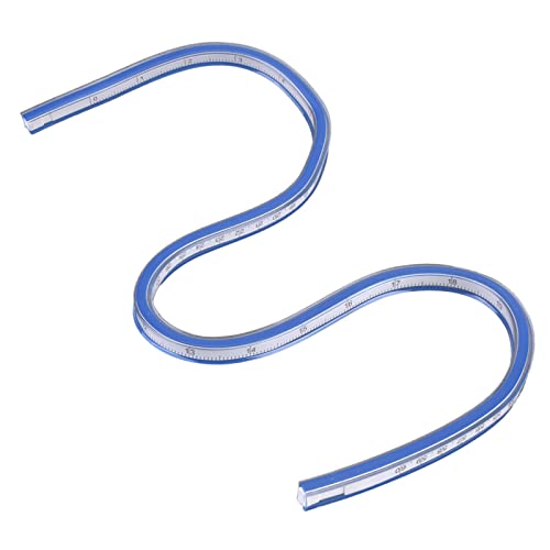 OVAQUIXI Flexible Kunststoffkurvenregel Lineal -Zeichnungsmaßnahme Werkzeughandwerk Lieferungen: Ideal für das Handwerk 1 PCs (60 cm/23,6in) von OVAQUIXI