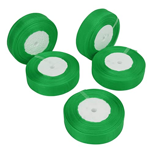 OVAQUIXI Geburtstagsband Zum Wickeln von 5 Rollen Metallic Polyester Handwerk Hochzeitsfeier 45meter (GREEN) von OVAQUIXI