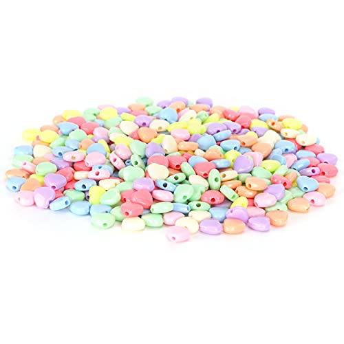 OVAQUIXI Handwerksperlen 500pcs Herzförmige Kunststoffperlen für DIY-Kleidungszubehör Materialien Sicher und Langlebig Zur Verbesserung der Eltern-Kind-Beziehung OVAQUIXI Handwerksperlen 500pcs Herzförmige Kunststoffperlen für DIY-Kleidungszubehör Materialien Sicher und Langlebig Zur Verbesserung der Eltern-Kind-Beziehung von OVAQUIXI