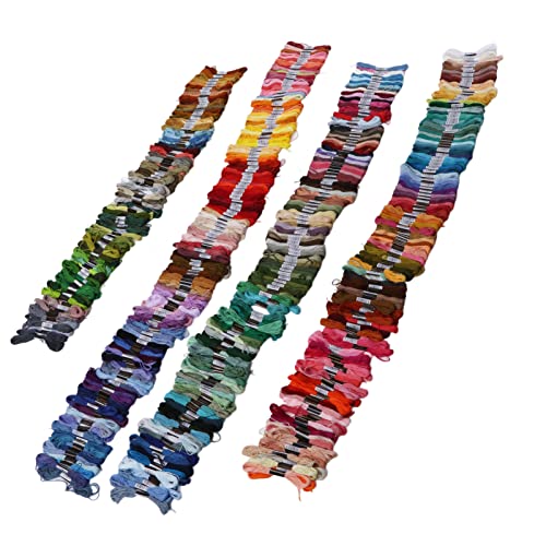 OVAQUIXI Helle Farbmulti -Farben -Stickereifaden ohne Verblassende Nählieferungen für Armbänder Garne Dolls, 447 für Handwerkbegeisterte, Polyester von OVAQUIXI