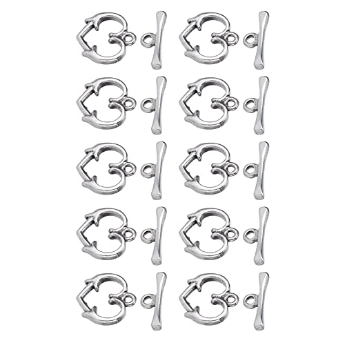 OVAQUIXI Hochwertiger OT-Umschaltungsverschlüsse, 20 Prozent Edelstahl Herzknalle für DIY-Schmuck, Perfekte Größe für Handgefertigte Halsketten OVAQUIXI Hochwertiger OT-Umschaltungsverschlüsse, 20 Prozent Edelstahl Herzknalle für DIY-Schmuck, Perfekte Größe für Handgefertigte Halsketten von OVAQUIXI