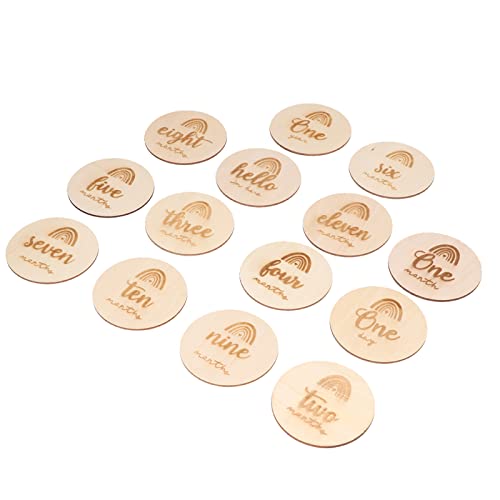 OVAQUIXI Holzkreise 14-Pack-glänzende Oberflächenholzscheiben für Handgeschriebene Etiketten, Buchstaben und Tischnummern OVAQUIXI Holzkreise 14-Pack-glänzende Oberflächenholzscheiben für Handgeschriebene Etiketten, Buchstaben und Tischnummern von OVAQUIXI