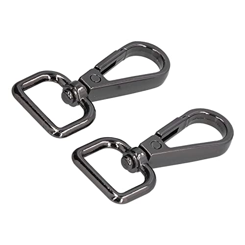 OVAQUIXI Hummerklauenverschluss Langlebiger Schwarzer Metallschnalle für DIY -Schlüsselbeutel, 20 -pcs von OVAQUIXI