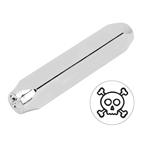 OVAQUIXI Kohlenstoffstahl -Stempelstempelwerkzeug für -Lederholzhandwerk, 6 Mm 1/4 Zoll Stempelwerkzeug für Schmuck, Chrombeschichtung, mit Vogelmuster, für Handwerksliebhaber Langlebig ((3) Radkopf) von OVAQUIXI