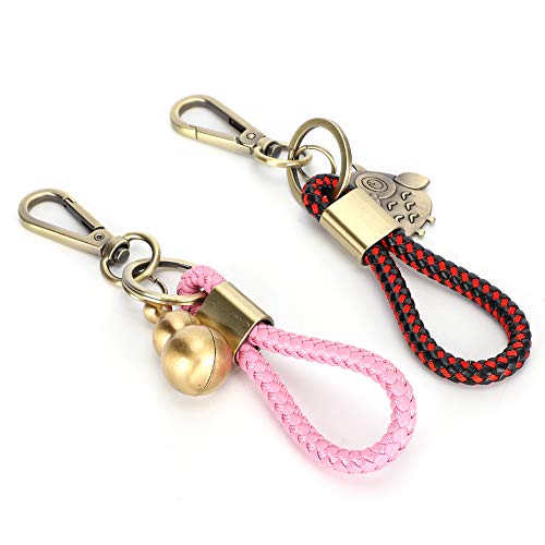 OVAQUIXI Kreative Eulen - -Retro Schlüsselkette, Praktischer Schlüsselanhänger für Dekoration, 2PCS Schlüsselbund für Einfache Lagerung und Tragen, Geeignet für den Täglichen Gebrauch Geeignet von OVAQUIXI