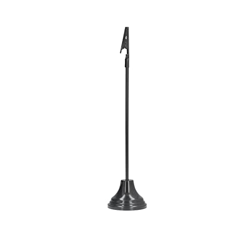 OVAQUIXI Langlebige Namenskartenhalter Stabile Clips Elektroplattenstand für Büro -Schreibwaren, DIY -Dekoration (9.17in, Ideales) (BLACK) von OVAQUIXI