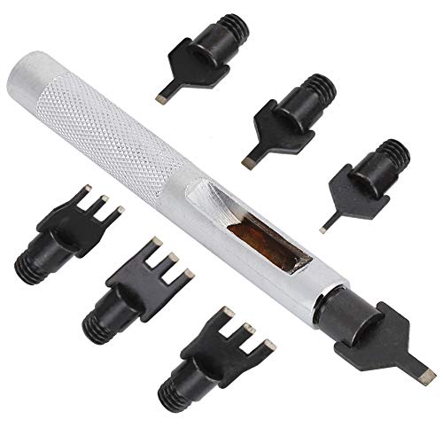 OVAQUIXI Leder Flat Hole Puncher Stahlgürtel Stanzwerkzeug für -Handwerk Lederarbeit Handgefertigte Nähkit für Alle Handwerker von OVAQUIXI
