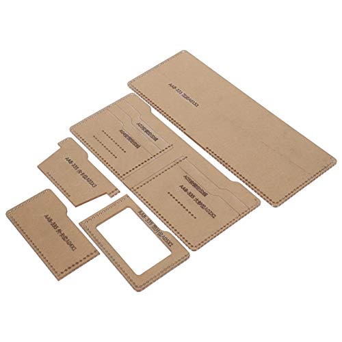 OVAQUIXI Ledercraft -Acryl -Vorlage Langlebiger Brieftaschenmuster für Handhandwerks Werkzeuge für Enthusiasten von OVAQUIXI