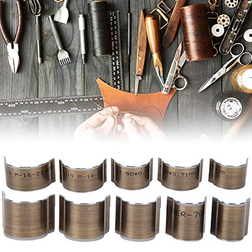 OVAQUIXI Ledergürtel Endschneider Langlebiger Hochgeschwindigkeits-Stahl-V-Formhandwerk für Schnelle Prototyping 10pcs (runder Schwanz) von OVAQUIXI