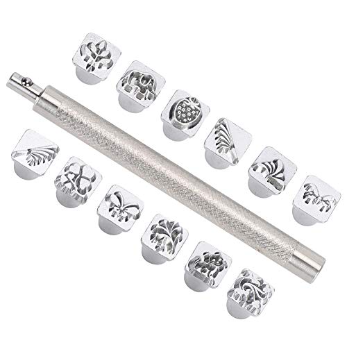 OVAQUIXI Lederhandwerk Stamping Punch Tool Langlebige Pflanzen Tiere Muster Schnitzen Stamper Kit für Handwerksliebhaber, Zinklegierungsmaterial für -Lederprojekte OVAQUIXI Lederhandwerk Stamping Punch Tool Langlebige Pflanzen Tiere Muster Schnitzen Stamper Kit für Handwerksliebhaber, Zinklegierungsmaterial für -Lederprojekte von OVAQUIXI