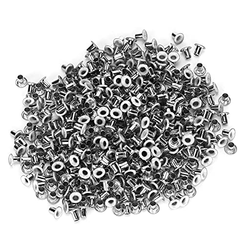 OVAQUIXI Messingöden 2mm Innen Bunte Jungtiere für DIY -Kleidungsschuhe Tasche 500pcs für Handwerksliebhaber (WHITE) von OVAQUIXI