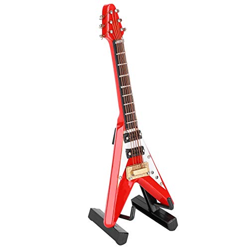 OVAQUIXI Mini -Gitarren -Ornamente LIFELISCHE MINIATUR VSHAPED MODELL für Einzigartige Geschenke, Holzmaterial Rot 10 Cm OVAQUIXI Mini -Gitarren -Ornamente LIFELISCHE MINIATUR VSHAPED MODELL für Einzigartige Geschenke, Holzmaterial Rot 10 Cm von OVAQUIXI