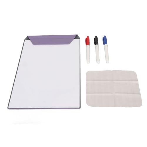OVAQUIXI Mini Magnetic Tragable A4 Trockener Erase Whiteboard für Home Office Meeting, Langlebige Kleine Magnetbrett für Lehrermanager - 1 Magnetisches Whiteboard 3 Stift 1 Wischtuch von OVAQUIXI