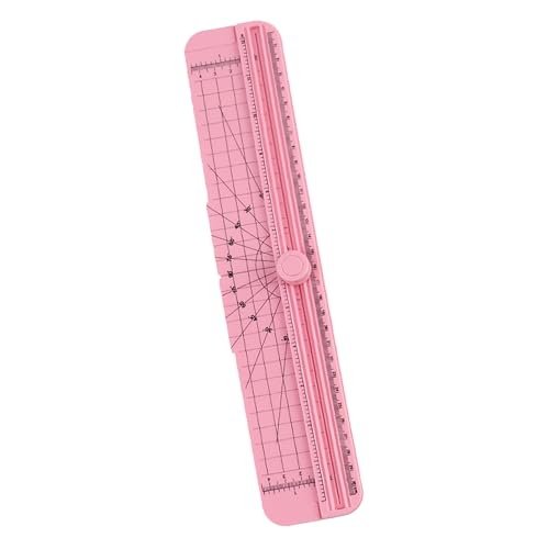 OVAQUIXI Mini Paper Trimmer Child Safe Vane/Flügel Leichter Tragbarer Cutter für Handwerkskarten - Präzises Schneiden (Rosig) von OVAQUIXI