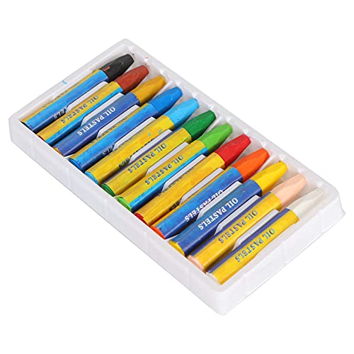 OVAQUIXI Ölpastellset Lebendige Farben Glattes Mischmalerei Buntstift-Set für, Künstler, 12-Pack (Neue 12 Farben (im Karton)) von OVAQUIXI