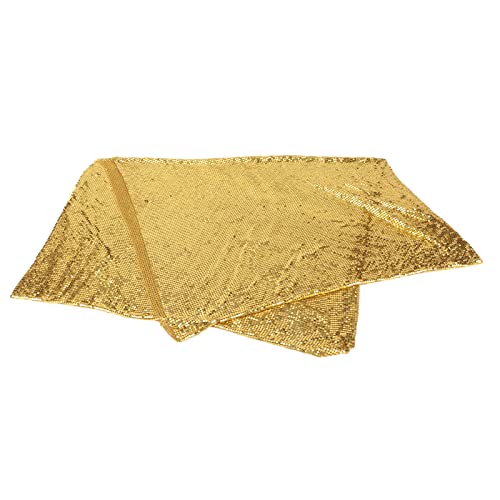 OVAQUIXI Paillettenstoff Metal Mesh Schöne Goldkleidungsdekoration Aluminiumnetz mit Größerer Arbeitskraft OVAQUIXI Paillettenstoff Metal Mesh Schöne Goldkleidungsdekoration Aluminiumnetz mit Größerer Arbeitskraft von OVAQUIXI