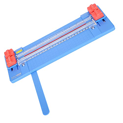 OVAQUIXI Papercutter 4 in 1 Tragbares Rolling -Foto -Trimmer für Heimschule DIY Schneiden Gepunktete Gerade Wellige Faltenmessgeräte, A3/A4 Cutter (BLUE) von OVAQUIXI