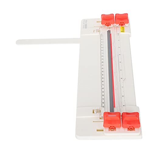 OVAQUIXI Papercutter 4 in 1 Tragbares Rolling -Foto -Trimmer für Heimschule DIY Schneiden Gepunktete Gerade Wellige Faltenmessgeräte, A3/A4 Cutter (WHITE) von OVAQUIXI