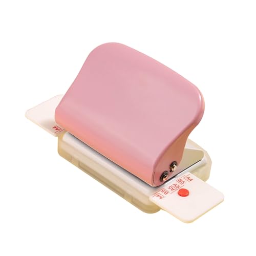 OVAQUIXI Papierloch Puncher Einstellbare Präzision 26/30 Löcher Puncher für Bindemittel, Langlebiger Kunststoff Tragbarer Handheld für Büro Heimschule von OVAQUIXI