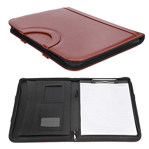OVAQUIXI Präzise PU Leather Manager Ordner Multifunktional Tragbarer A4 Business Storage für Bürokonferenzmaterial Schwarz OVAQUIXI Präzise PU Leather Manager Ordner Multifunktional Tragbarer A4 Business Storage für Bürokonferenzmaterial Schwarz von OVAQUIXI