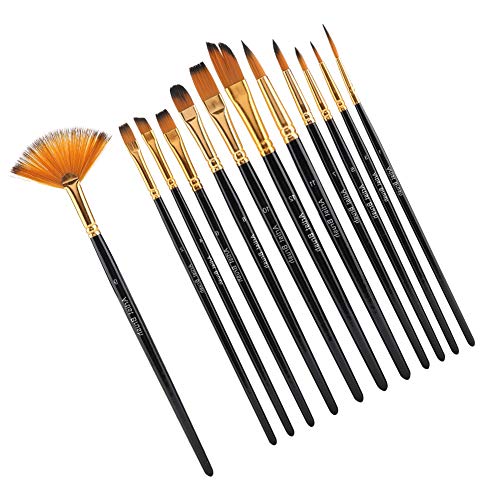 OVAQUIXI Schwarzer Nylon -Haarpinsel -Pinsel für Kunsthandwerk und Aquarellmalerei Glattes Zeichnungsgefühl OVAQUIXI Schwarzer Nylon -Haarpinsel -Pinsel für Kunsthandwerk und Aquarellmalerei Glattes Zeichnungsgefühl von OVAQUIXI