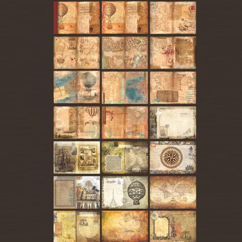 OVAQUIXI Scrapbook Papers Vintage Langable 40 Blech Dekorativ OVAQUIXI Scrapbook Papers Vintage Langable 40 Blech Dekorativ von OVAQUIXI
