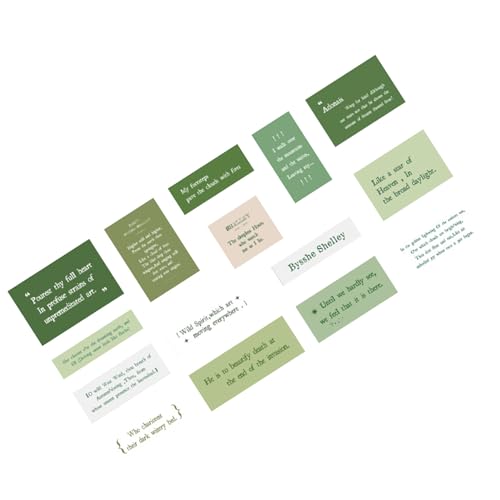 OVAQUIXI Scrapbooking Paper Pad Süße Scrapbook Papers für Handbuch Fotoalbum, 45 Blätter Stilvoller Journaling (GREEN) von OVAQUIXI