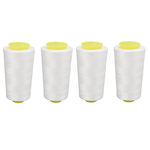 OVAQUIXI Sergerfaden Premium White Sewing Faden 4pcs Quilt und Serger, Polyester für Maschinennähen, Überein OVAQUIXI Sergerfaden Premium White Sewing Faden 4pcs Quilt und Serger, Polyester für Maschinennähen, Überein von OVAQUIXI