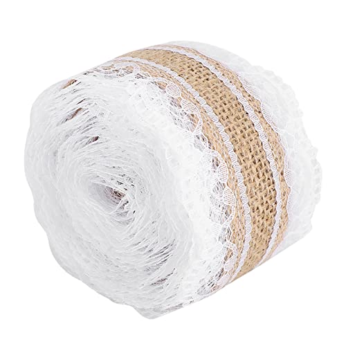 OVAQUIXI Spitzenwäsche Roll Exquisite DIY -Bastelband für Kleidung Dekoration Geschenkbox -hochwertige Umweltfreundliche Wäsche, Vintage Hochzeit und Partydekorationen (1) von OVAQUIXI