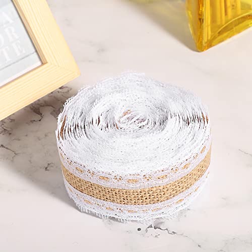 OVAQUIXI Spitzenwäsche Roll Exquisite DIY -Bastelband für Kleidung Dekoration Geschenkbox -hochwertige Umweltfreundliche Wäsche, Vintage Hochzeit und Partydekorationen (2) von OVAQUIXI