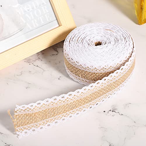 OVAQUIXI Spitzenwäsche Roll Exquisite DIY -Bastelband für Kleidung Dekoration Geschenkbox -hochwertige Umweltfreundliche Wäsche, Vintage Hochzeit und Partydekorationen (4) von OVAQUIXI