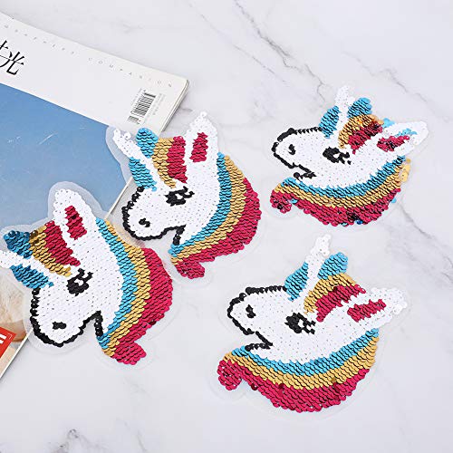 OVAQUIXI Stoffaufkleber Nähen Sie Flecken DIY Dekorationskunst für Hüte Schuhe, 5pcs Farbige Herz Patch Applikationen (#3) von OVAQUIXI