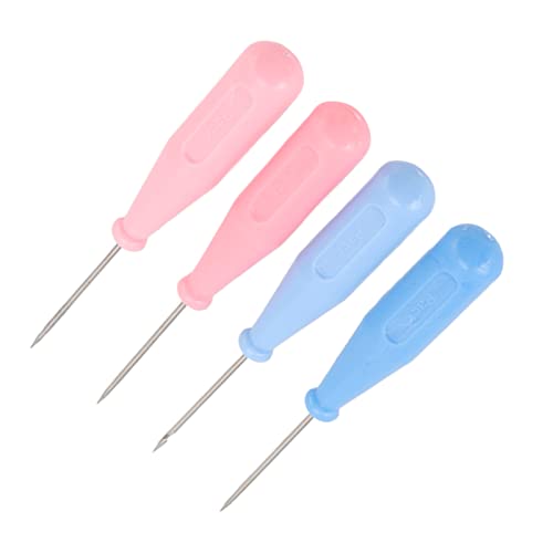 OVAQUIXI Stoffnähen von Awl -Werkzeugen für DIY -Lederfahrzeuge, 4 PCs Awl Werkzeug mit Entweckender Edelstahl für Näharbeiten, Hausfrauen, Hausfrauen von OVAQUIXI
