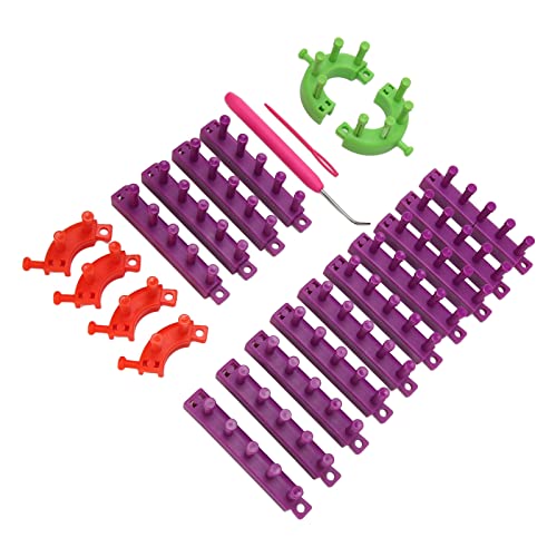 OVAQUIXI Stricken Sie Webstoffe Tragbares Plastikwebset für Haushaltsdecken Schal Machen Weihnachten -Anfänger und Erfahrene Strickbegeisterte OVAQUIXI Stricken Sie Webstoffe Tragbares Plastikwebset für Haushaltsdecken Schal Machen Weihnachten -Anfänger und Erfahrene Strickbegeisterte von OVAQUIXI