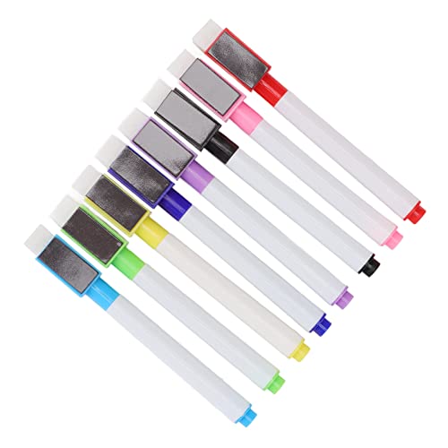 OVAQUIXI Tragbare 80pcs Bunte Trockenerase -Marker mit Magnet und Radiergummi für das Büro in Whiteboard Writing School Office von OVAQUIXI