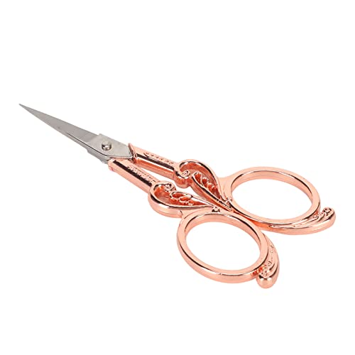 OVAQUIXI Vintage Edelstahlfahrzeuge mit Geschnitzten Griffsanstrengungen für Stickereien, Ideale Nähenthusiasten und Liebhaber (Roségold) von OVAQUIXI