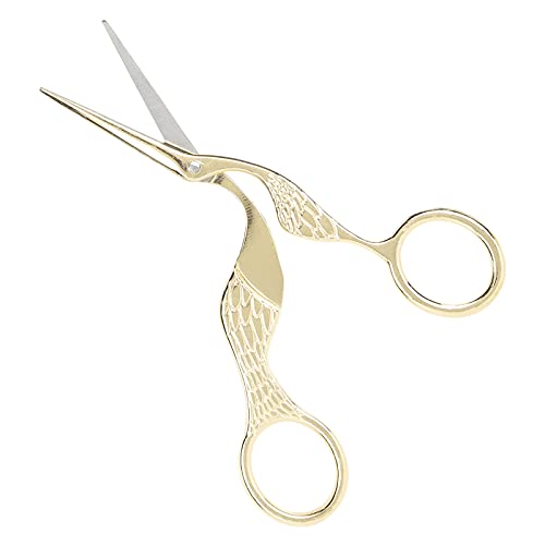 OVAQUIXI Vintage -Vogelform -Handwerkskissorte Edelstahlspitze Zum Nähen von Stickereien und DIY Kunsthandwerk (GOLD) von OVAQUIXI