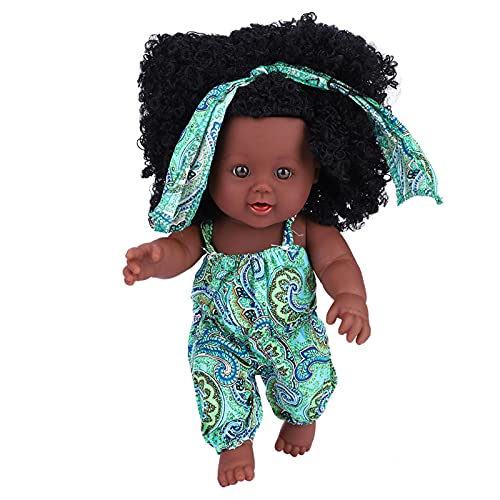 OVAQUIXI Weiche Babypuppe mit Kleidung Hohe Simulation Neugeborene Puppe für Vorbereitungsübung, Geeignet für Werdende Mütter (ASA Green Flower Onesie) von OVAQUIXI