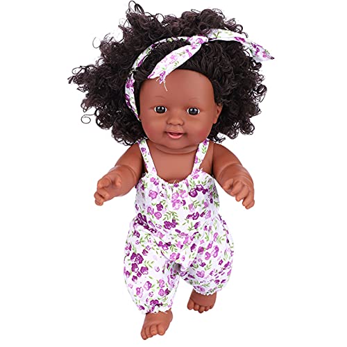 OVAQUIXI Weiche Babypuppe mit Kleidung Hohe Simulation Neugeborene Puppe für Vorbereitungsübung, Geeignet für Werdende Mütter (ASA Lavendel lila Strampler) von OVAQUIXI