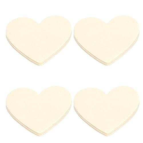 OVAQUIXI Zusammengesetzte Holz Herzausschnitte 20 PCs Glatte DIY Liebesstücke für Handwerksprojekte Holzherzen von OVAQUIXI