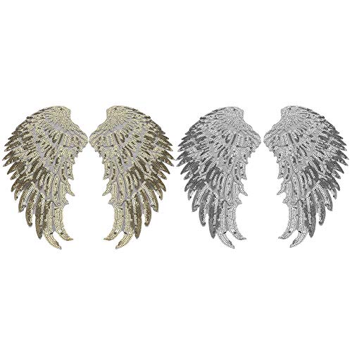 Paillettenflügel Decorative Patch Applices für DIY -Kleidung und -Cirts, Elegante Bekleidungszubehör für DIY zu Hause, 2 Paare für Mode Enthusiasten Paillettenflügel Decorative Patch Applices für DIY -Kleidung und -Cirts, Elegante Bekleidungszubehör für DIY zu Hause, 2 Paare für Mode Enthusiasten von OVAQUIXI