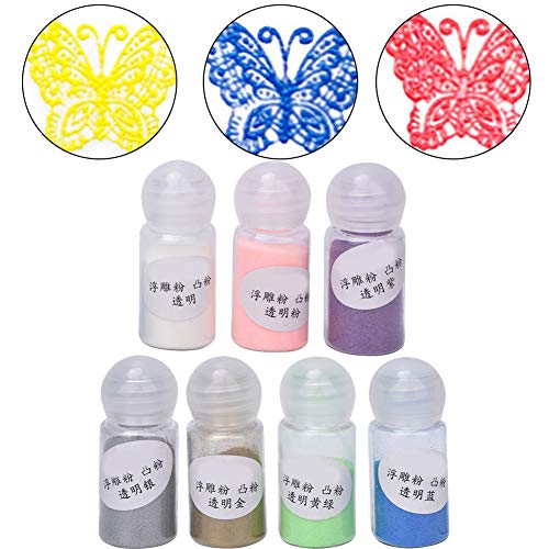 Präge Pulver Set Bunte DIY -Papierhandwerk Stempeldekoration 10 Ml für Scrapbooking -Künstler von OVAQUIXI