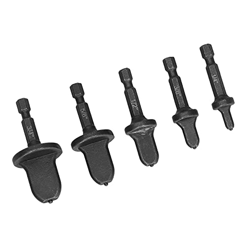 Stahlflackbohrbohrbit Set für Klimaanlagenrohr -Swagging, Hex Shank, Langlebig und Einfach Transportieren, 5 -teiliges Kit Stahlflackbohrbohrbit Set für Klimaanlagenrohr -Swagging, Hex Shank, Langlebig und Einfach Transportieren, 5 -teiliges Kit von OVAQUIXI