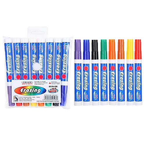 Trockenlöschbare Whiteboard -Stift Farbenfrohe Faser -Nib Marker Sets für Schule 8 Farben 2 Sets Zum Einfachen Schreiben und Löschen für Büros, Häuser Tinte: Farbenfrohes Material: Papier, Whiteboard Trockenlöschbare Whiteboard -Stift Farbenfrohe Faser -Nib Marker Sets für Schule 8 Farben 2 Sets Zum Einfachen Schreiben und Löschen für Büros, Häuser Tinte: Farbenfrohes Material: Papier, Whiteboard von OVAQUIXI