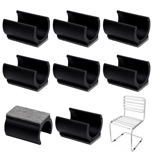 Stuhlbein-Bodenschoner mit Filzpolstern, Stuhlbeinkappen, U-förmige Rohrhülse, Rohrklemme, Bodenschoner, rutschfester Kunststoff, Stuhlfuß, Bodengleiter, Rohrkappen für Möbelbeine mit 25 mm Stuhlbein-Bodenschoner mit Filzpolstern, Stuhlbeinkappen, U-förmige Rohrhülse, Rohrklemme, Bodenschoner, rutschfester Kunststoff, Stuhlfuß, Bodengleiter, Rohrkappen für Möbelbeine mit 25 mm von OVBOVA