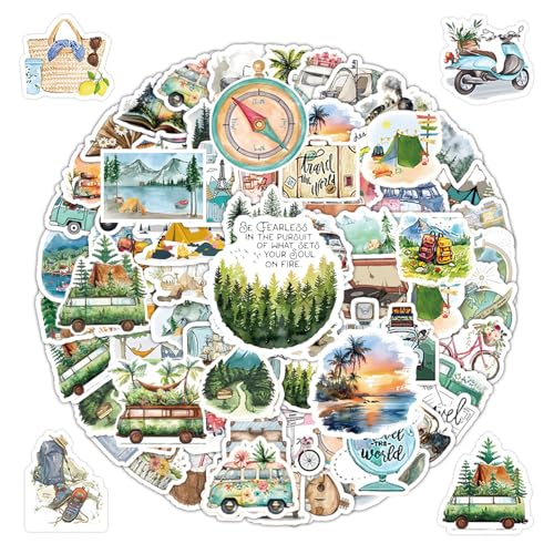 200 Outdoor -Reiseaufkleber, Kreative Cartoon -Aufkleber, DIY -Notebook -Box -Verpackungsaufkleber, Sammelalbum Aufkleber, Lustige Aufkleber Dekorationen von OVDGWC