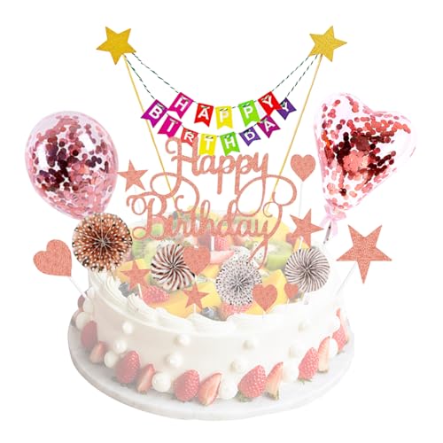 OVDGWC 1 Set Von Kuchen Dekorativen Stecker -In- Und 1 -Flag -Ziehenstecker, Kuchenzubehör, Glänzende Kuchenkonten, Geburtstagsfeier -Vorräte OVDGWC 1 Set Von Kuchen Dekorativen Stecker -In- Und 1 -Flag -Ziehenstecker, Kuchenzubehör, Glänzende Kuchenkonten, Geburtstagsfeier -Vorräte von OVDGWC
